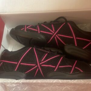 Capezio dance sneakers Black with hot pink